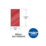 Miroir Rouge Acrylique 3mm Sur-Mesure Rectangulaire