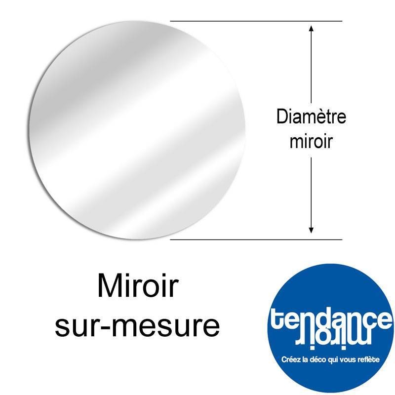 Plaque Plexigglas miroir or 3 mm rond Diamètre 100 mm