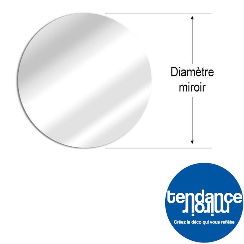 Miroir Acrylique 3mm Sur-Mesure Rond - Tendance Miroir