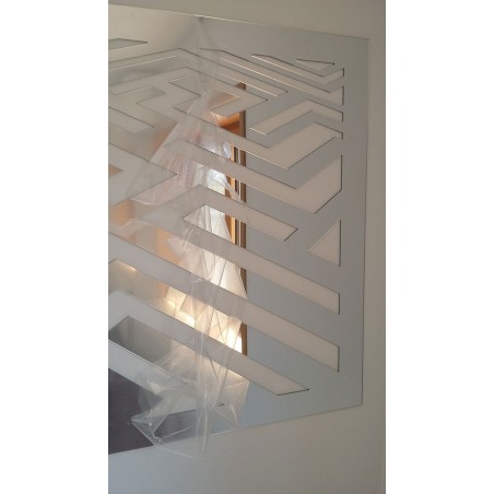 Miroir design labyrinthe