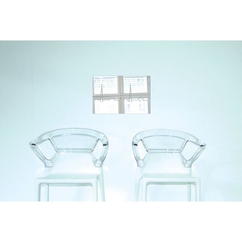 Miroir décoratif électrocardiogramme