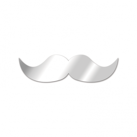 Decorative mirror Mustache