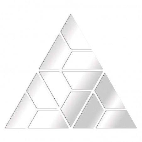 miroir design géométrie triangle trapèzes