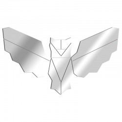 Espejo de diseño de burbujas alargadas