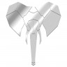 Espejo de diseño de burbujas alargadas Espejo de diseño de burbujas alargadas