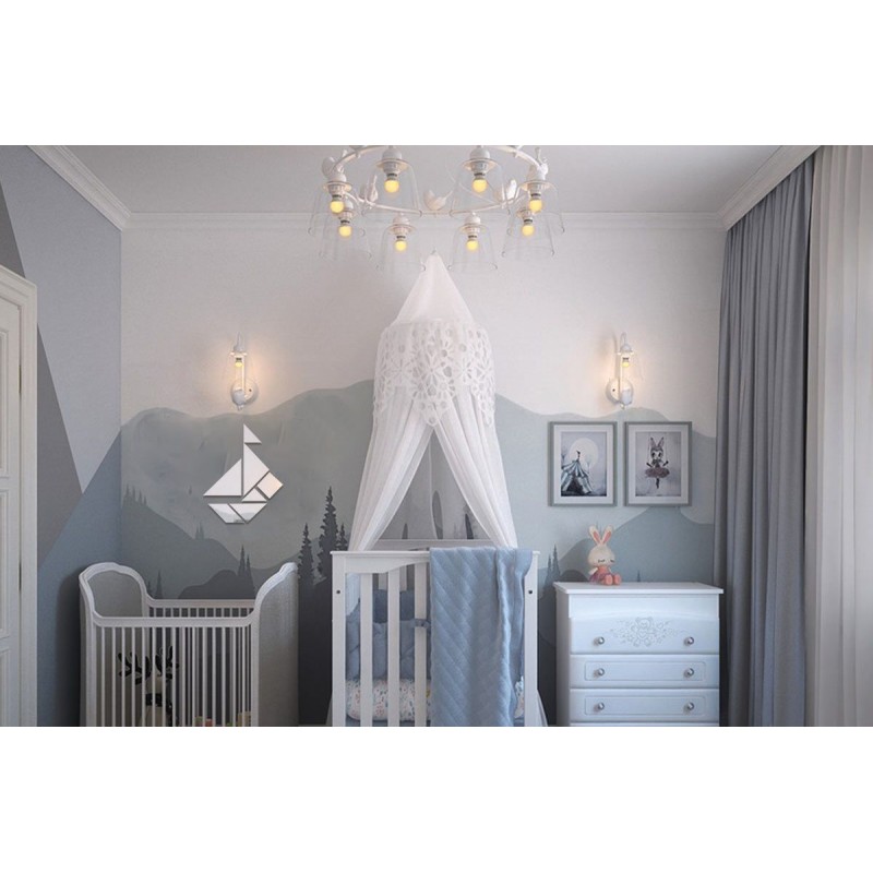 Specchio design a bolle allungate