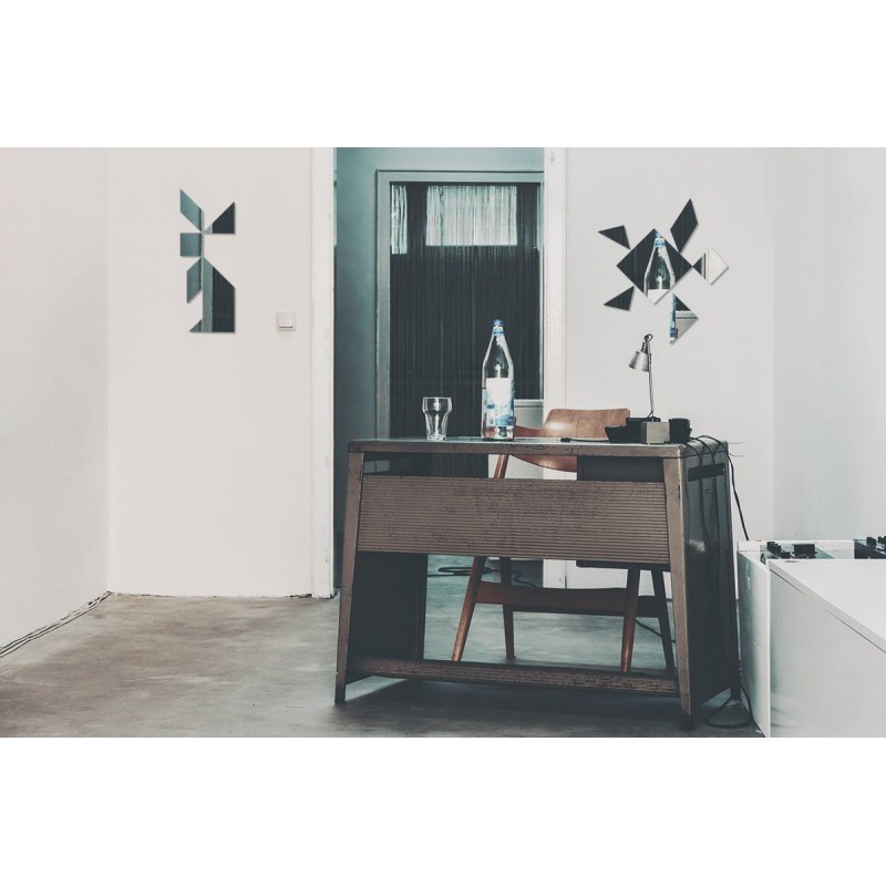 Specchio design a bolle allungate