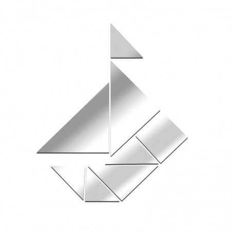 Miroir Tangram bateau