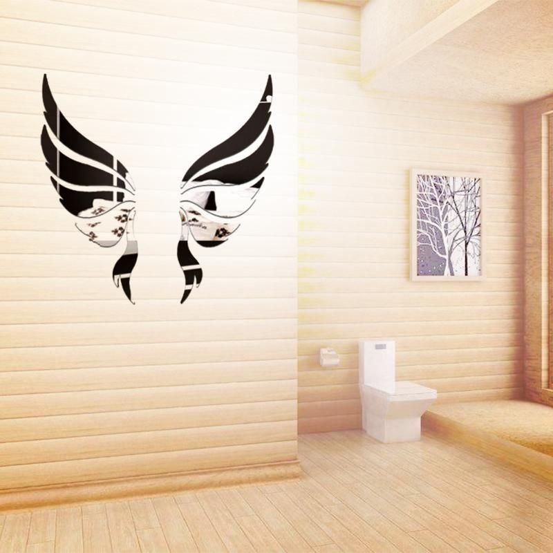 3D Angel Wings Mirror