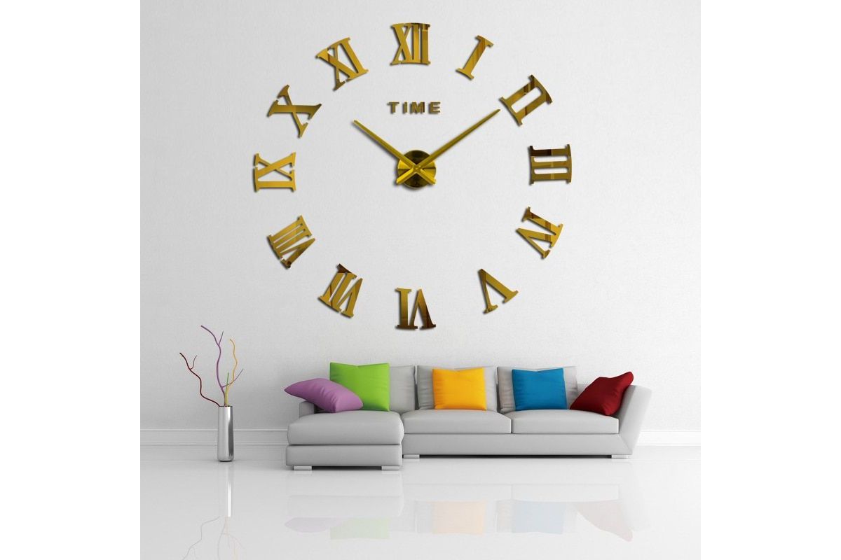 Roman numerals wall clock