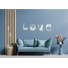 "LOVE" Decorative Mirror – Cat-Shaped Letters