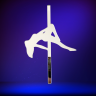 Silhouette femme en mouvement – Miroir décoratif en acrylique inspiré de la pole dance. Silhouette femme en mouvement – Miroir décoratif en acrylique inspiré de la pole dance.