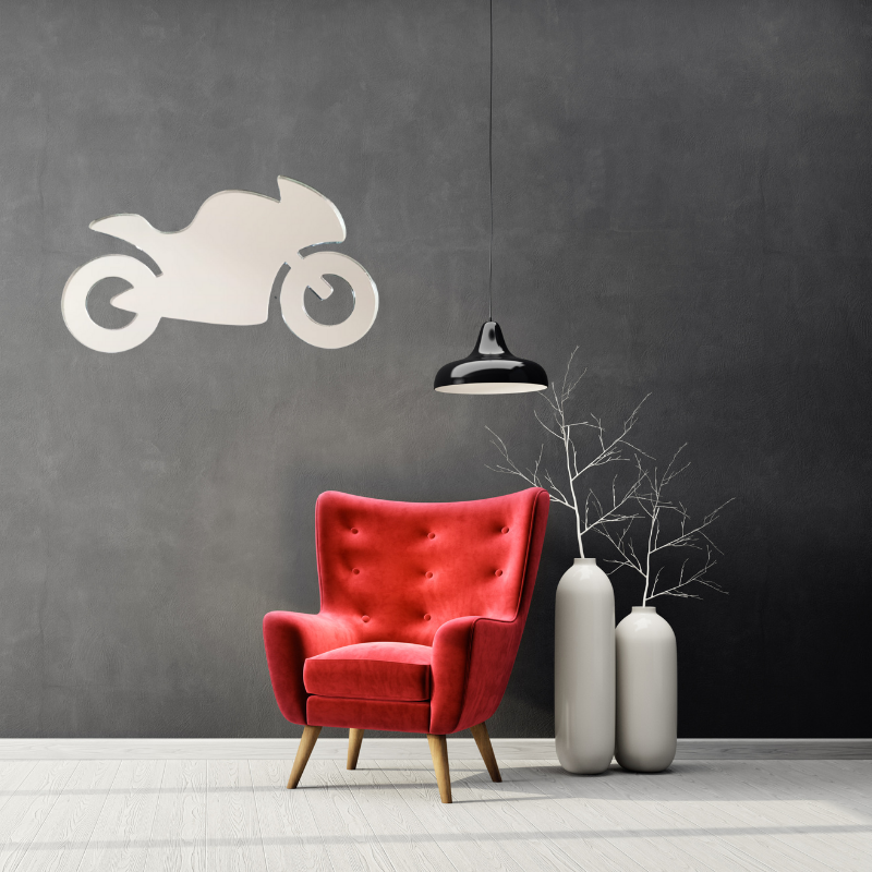 Motorbike Decorative Mirror