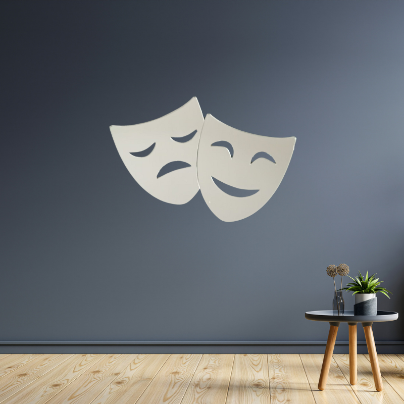 Theatre Masks Decorative Mirror