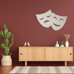 Theatre Masks Decorative Mirror