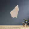 Ardèche Map Decorative Mirror