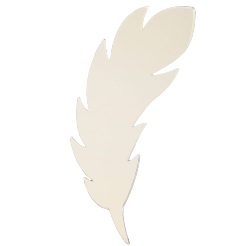 Feather-Shaped Decorative Mirror
