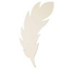 Feather-Shaped Decorative Mirror