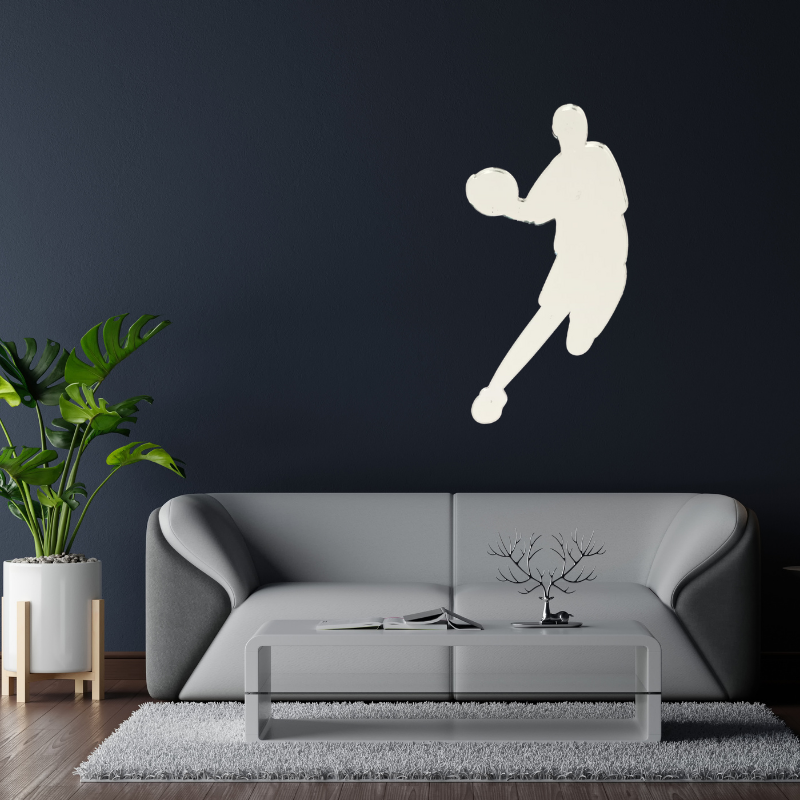 Basketball Player Wall Mirror