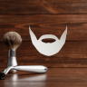 Miroir acrylique décoratif Barbe Courte Miroir acrylique décoratif Barbe Courte