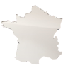 France Map Wall Mirror