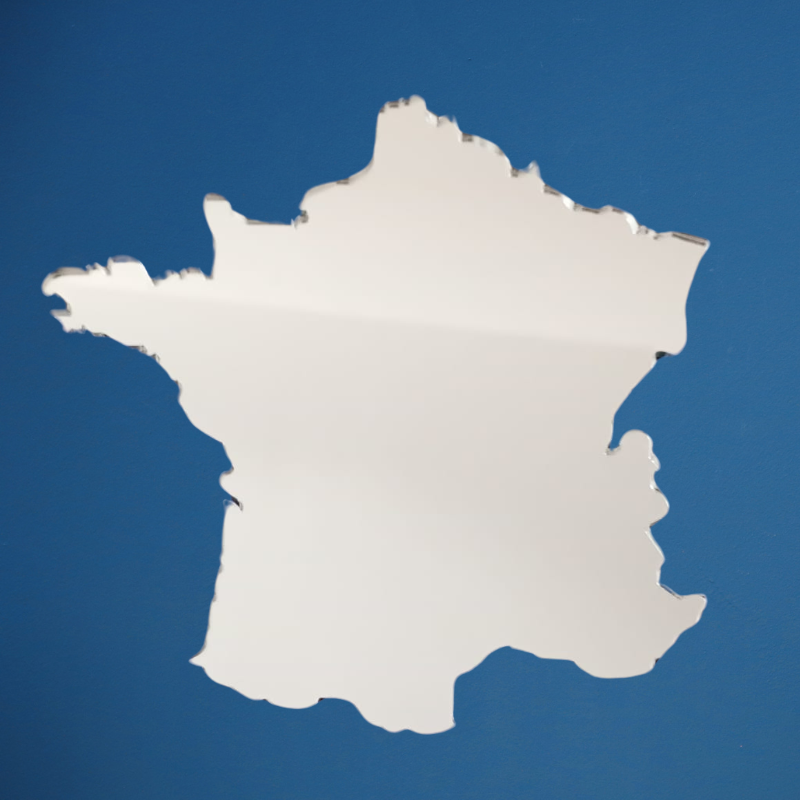 France Map Wall Mirror