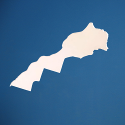 Miroir décoratif Carte du Maroc