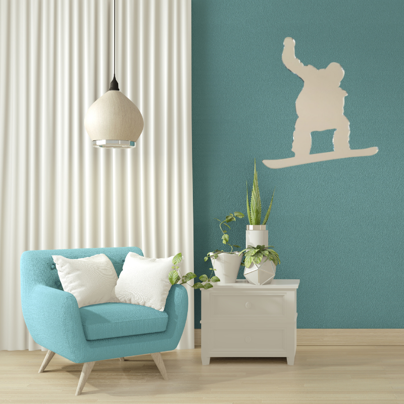 Snowboarder Wall Mirror