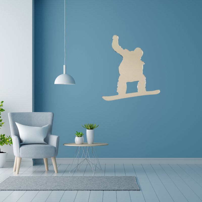 Snowboarder Wall Mirror