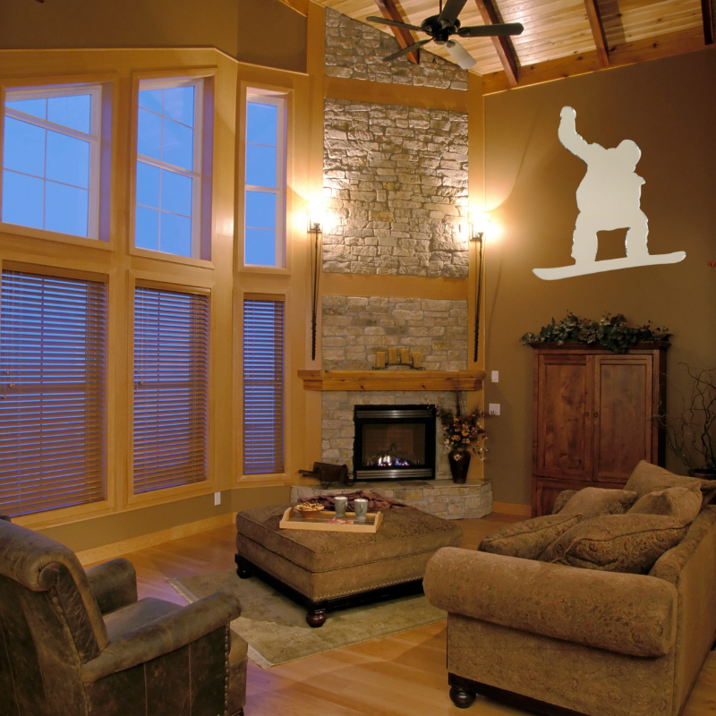 Snowboarder Wall Mirror