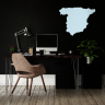 Spain Map Wall Mirror