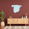 Spain Map Wall Mirror
