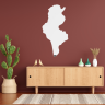 Tunisia Map Wall Mirror