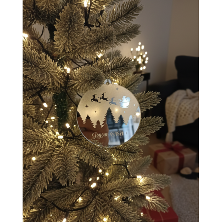 Boule de Noel Miroir acrylique