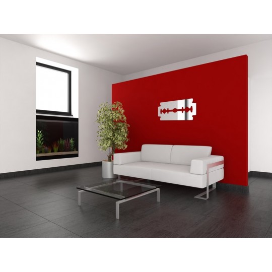 Decorative mirror razor blade Dimensions 15 x 7.7 cm