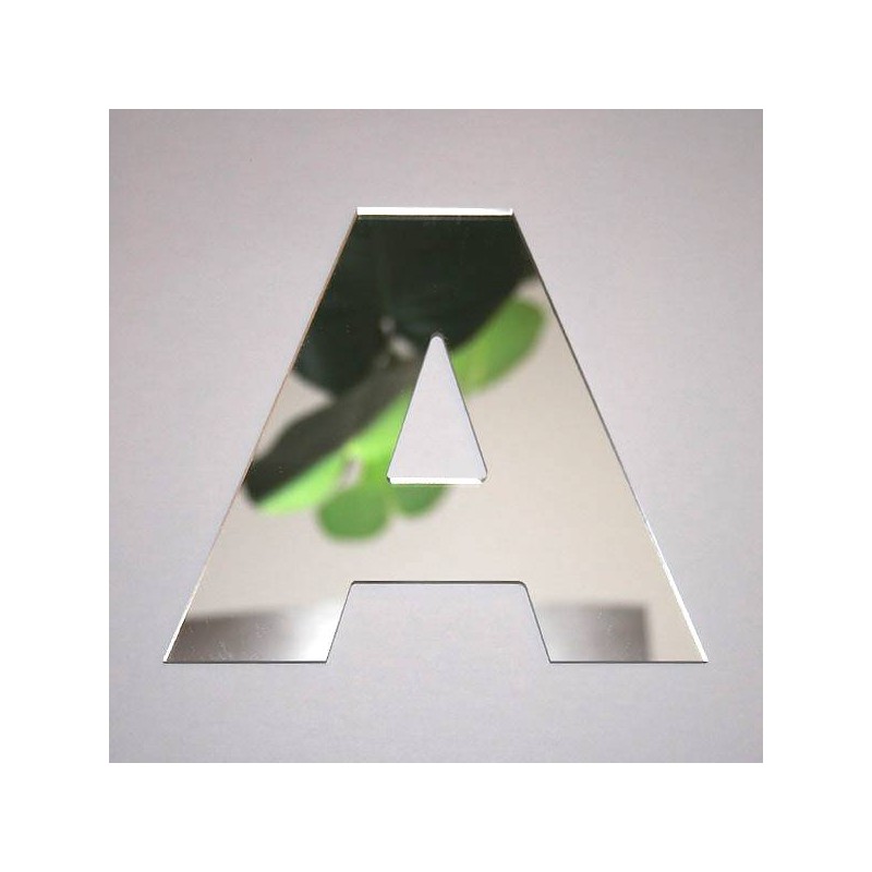 Miroir lettre A Arial