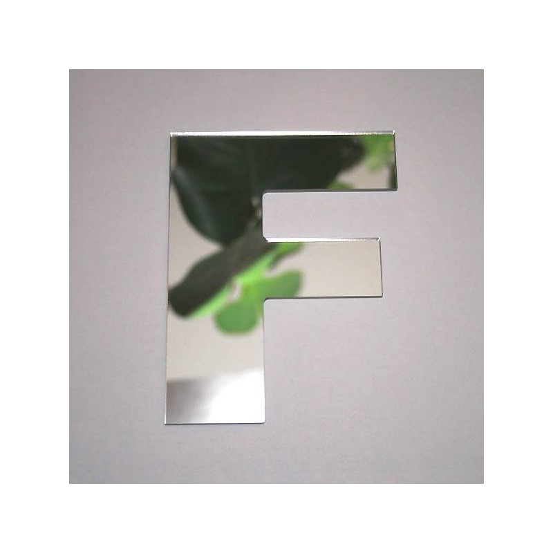 Miroir lettre F Arial