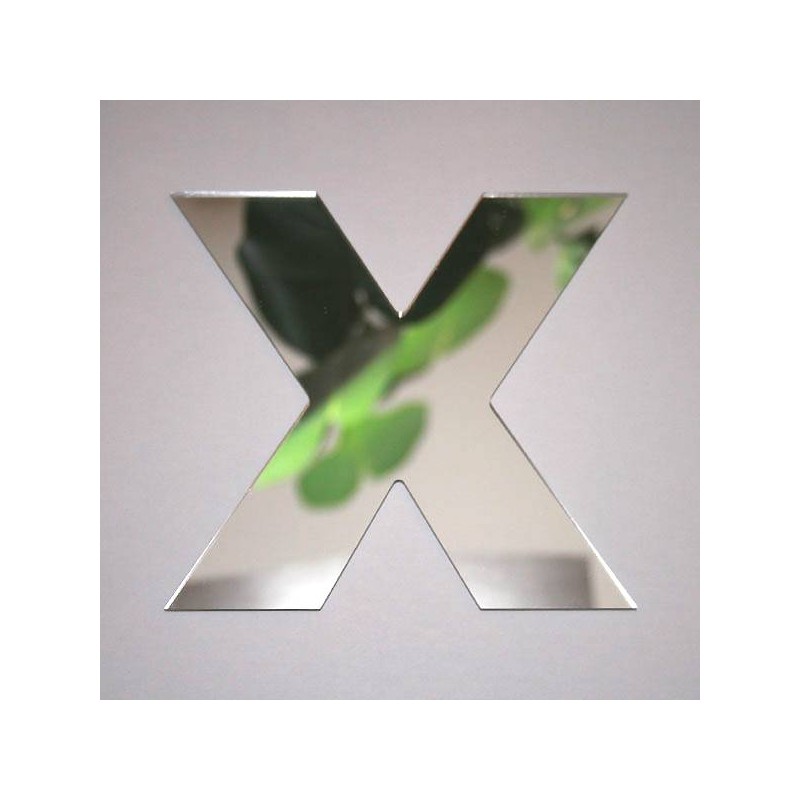 Miroir lettre X Arial
