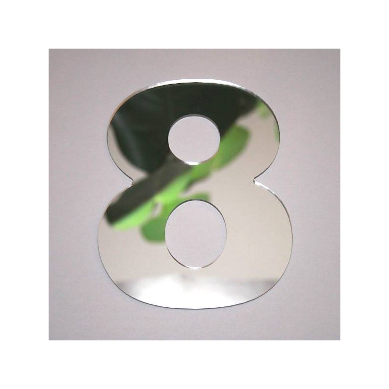 Miroir chiffre 8 Arial - huit
