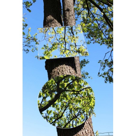 Exemple de composition de miroirs de jardin à accrocher