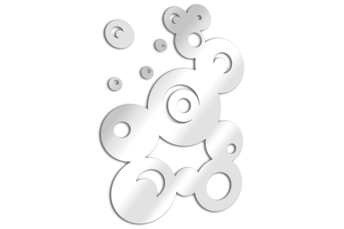 mirror design with bubbles bubble bubble design