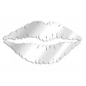 Miroir design baiser rouge à lèvres
