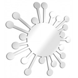 Miroir design soleil bulles