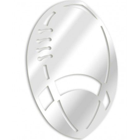 Decorative mirror rugby ball