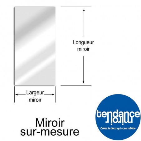 Miroir acrylique Sur-Mesure Rectangulaire