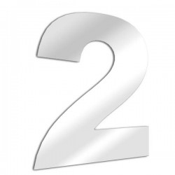Numero espejo 2 arial