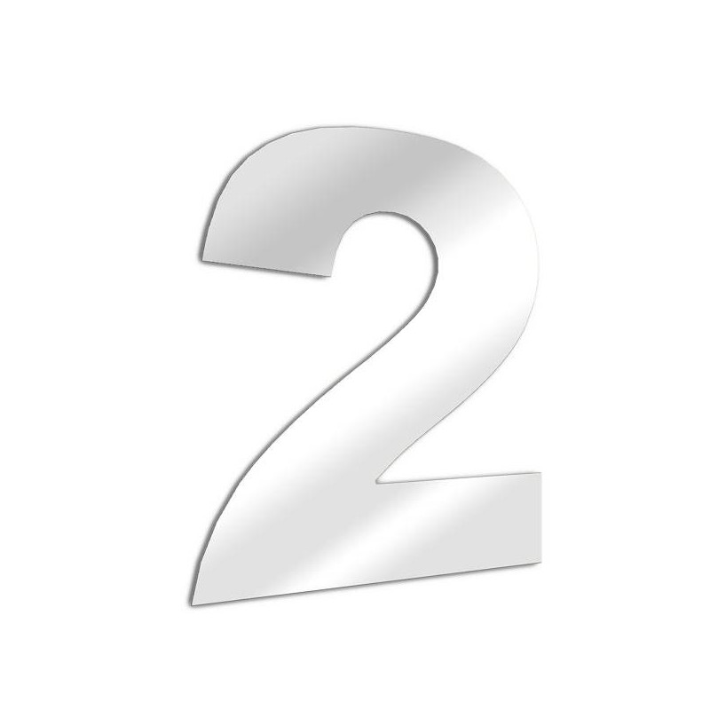 Numero espejo 2 arial