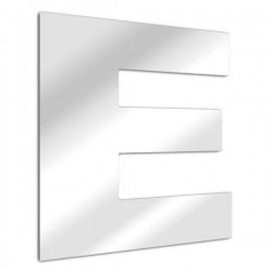 Espejo letra "E". fuente arial
