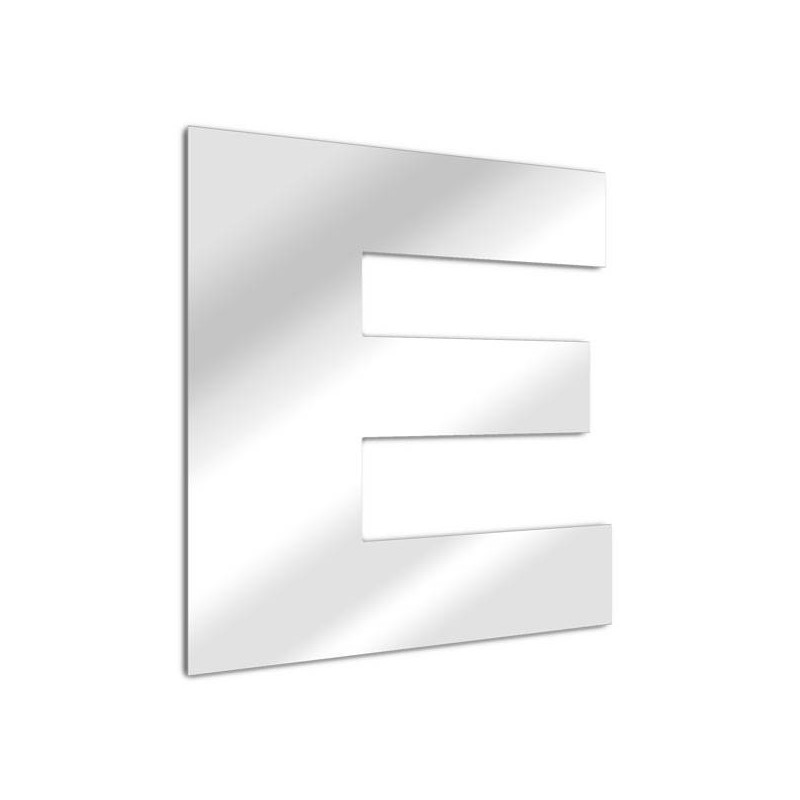 Spiegelbuchstabe "E". Schriftart Arial 