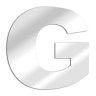 Miroir lettre G Arial Miroir lettre G Arial
